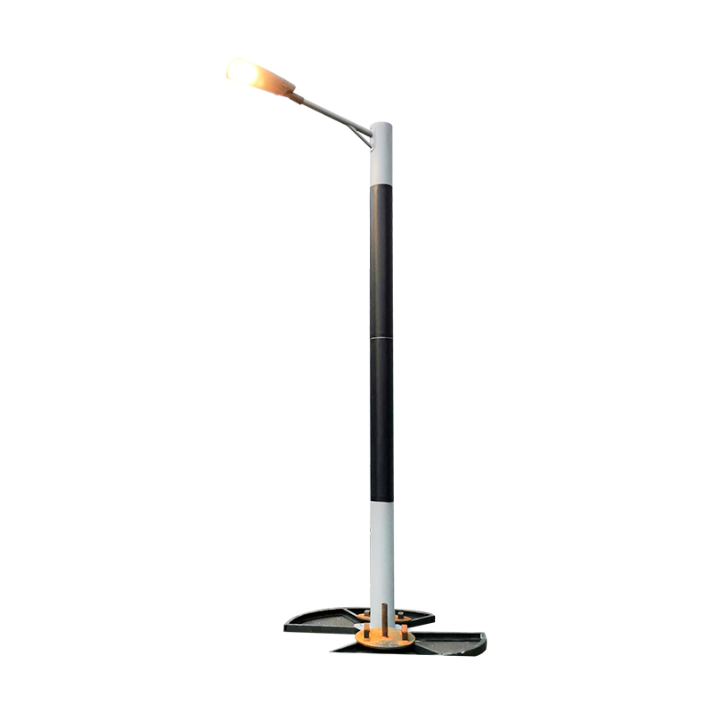 DDK-SSPL-2000 Cylinder Solar Pole Single/ Double arms and Street LED Lamps